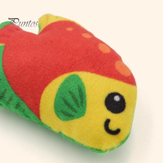 Плюшевая игрушка для кошек в форме рыбы, мягкая, устойчивая к укусам, интерактивная игрушка для жевания домашних животных, уменьшающая беспокойство, чистка зубов, эмоциональная успокаивающая игрушка для кошек