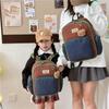 Charming Cute Canvas Backpack For Boys And Girls Comfortable Lightweight Design Perfect For Kids