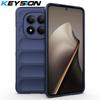 KEYSION Прочный противоударный матовый чехол для телефона Xiaomi POCO M8 Pro 5G Противоскользящая мягкая силиконовая задняя крышка для POCO M8 5G