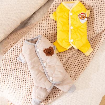 Зимняя теплая одежда для собак, водонепроницаемый комбинезон для собак, утепленный комбинезон для щенков, хлопковая куртка для домашних животных, модное пальто для кошек, костюм французского бульдога