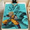 Фланелевое одеяло с принтом персонажей Dragon Ball, Высококачественное, Удобное для всех сезонов, Декор для дома, Тепло и уют, Идеально для рождественских подарков