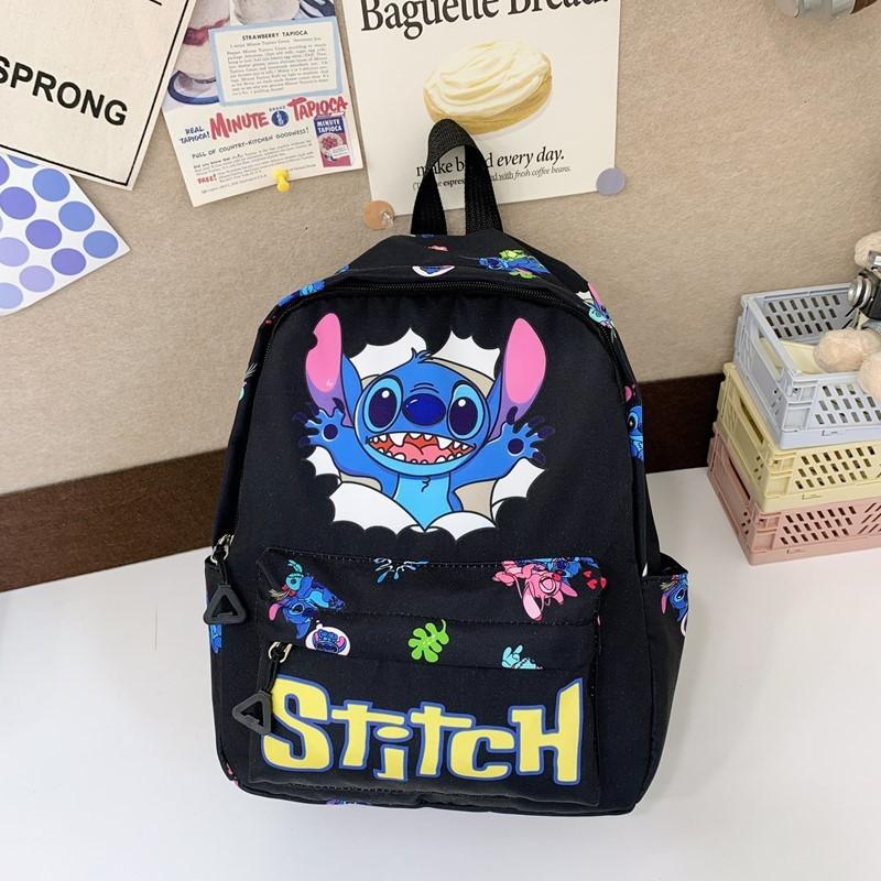 Рюкзак детский с милым мультяшным рисунком ангела и надписью Stitch для школы