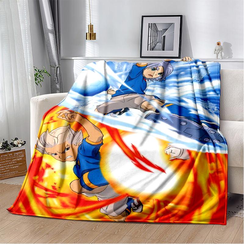 3D Inazuma Eleven Mark Evans Anime Cartoon Soft Plush Blanket,Flannel Blanket Throw Blanket for Living Room Bedroom Bed Sofa Kid