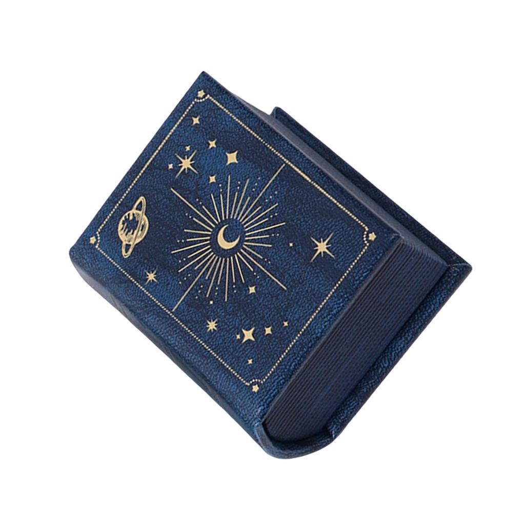 Элегантная винтажная коробочка для кольца в виде книги с магнитной застежкой. Стильный контейнер для хранения ювелирных изделий и подачи подарка.