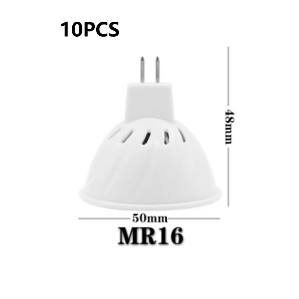 10pcs/lot E27 GU10 LED Lamp MR16 E14 220V SMD2835 48Leds Lamparas LED Spotlight Bulb Chandelier Ceiling Cold Warm White