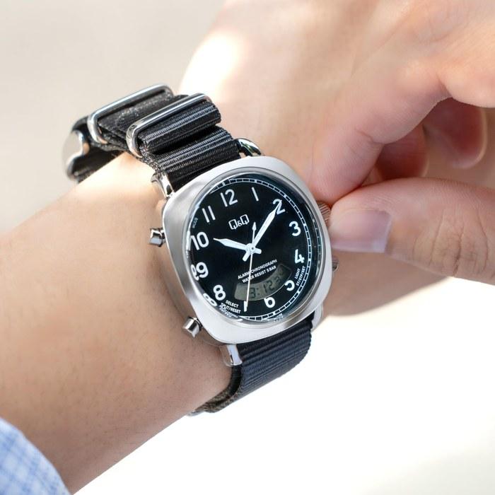 [Citizen Q&Q] Часы Q&Q Аналогово-цифровые 50м Водонепроницаемые A38A-001PK Черный