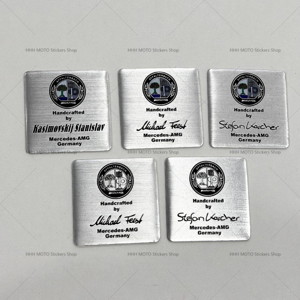 Car Engine Sticker AFFALTERBACH Nameplate Label Emblem Sticker for Mercedes Benz AMG Maybach W205 W213 W166 W177 W463 W464 CLA NDEFG1