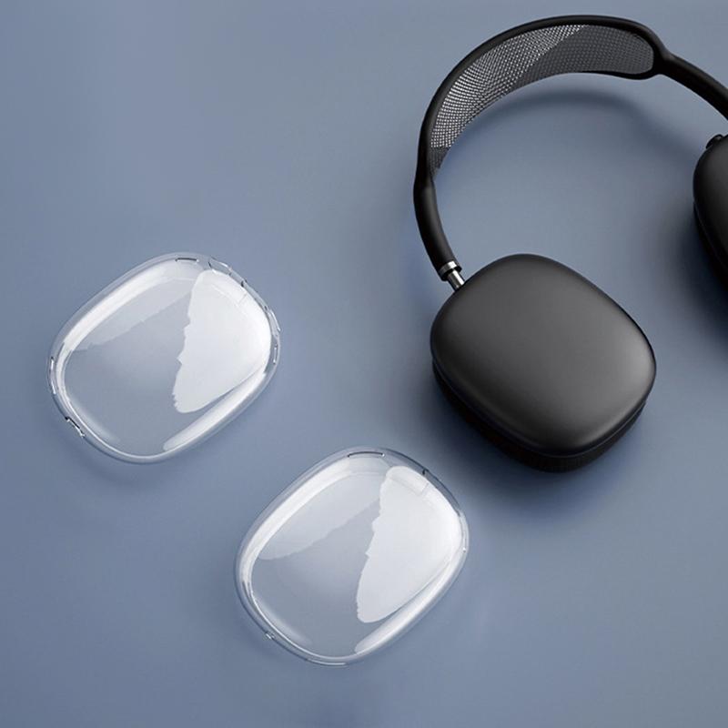 Мягкий прозрачный чехол из 2 шт./компл. для Airpods Max, чехол для беспроводных наушников из ТПУ из ТПУ