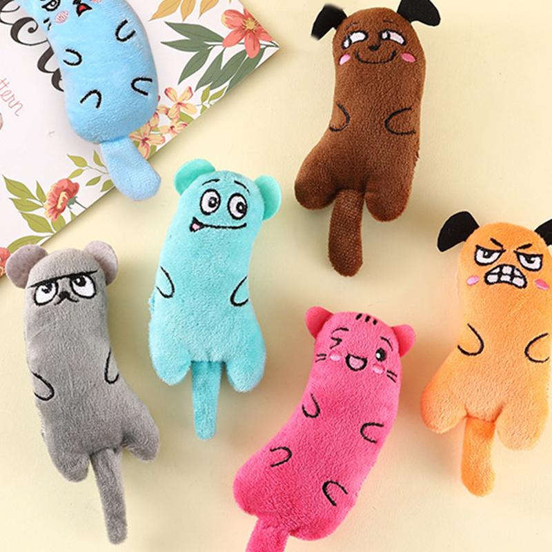 Забавная игрушка с кошачьей мятой, устойчивая к укусам, мультяшные милые мультяшные мыши, игрушки для чистки зубов у кошек, интерактивные жевательные игрушки для домашних животных, товары для животных