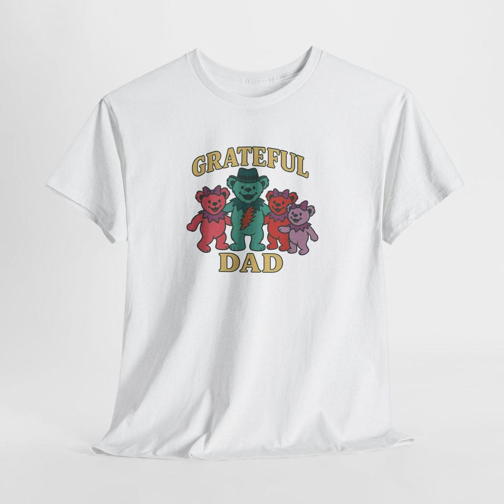 Grateful Dad Unisex Tee, Grateful Dead Bear Family Shirt and kids tshirt, Father's Day Gift
