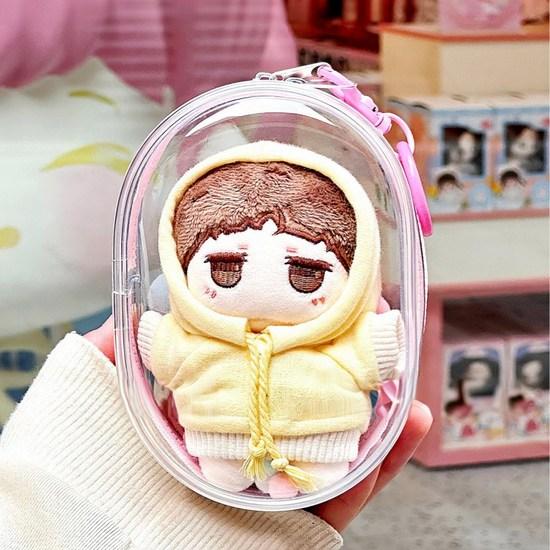 Чехол Dailyin Gacha Pouch, прозрачный круглый брелок, японский чехол для ключей Gachazume из ПВХ для куклы