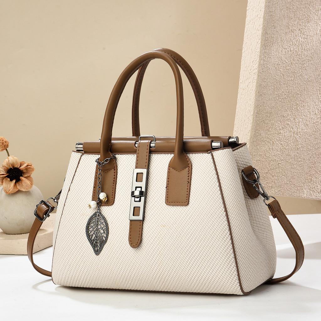 Кулон Листья Сумка Мода Пу Внутренние Отделения Элементы Стежка Прогулка Повседневный