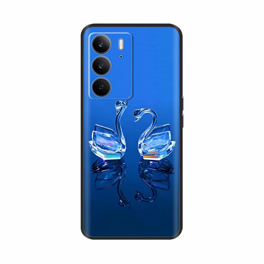 Для Realme C75 4G Чехол Милые Цветы Сердечки Расписной ТПУ Чехол Мягкий Тонкий Чехол для Телефона Для Oppo Realme C75 C 75 Fundas Coque Бампер
