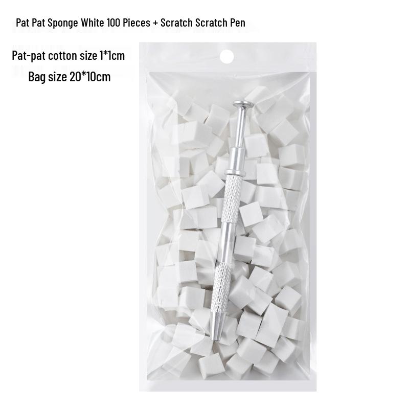 Набор инструментов для градиентного геля для нейл-арта: Квадратный карандаш-румяна омбре с мини-блоком тофу