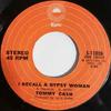 7inch Record TOMMY CASH - I Recall A Gypsy Woman 5110126 Epic 1973 US Folk Used
