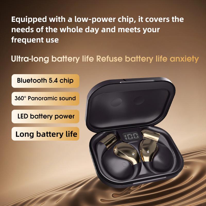 Подвесные беспроводные Bluetooth 6.0 наушники Неизменно свободные AI Перевод на 156 языков в реальном времени Наушники с длительным временем работы батареи Для путешествий, спорта, обучения
