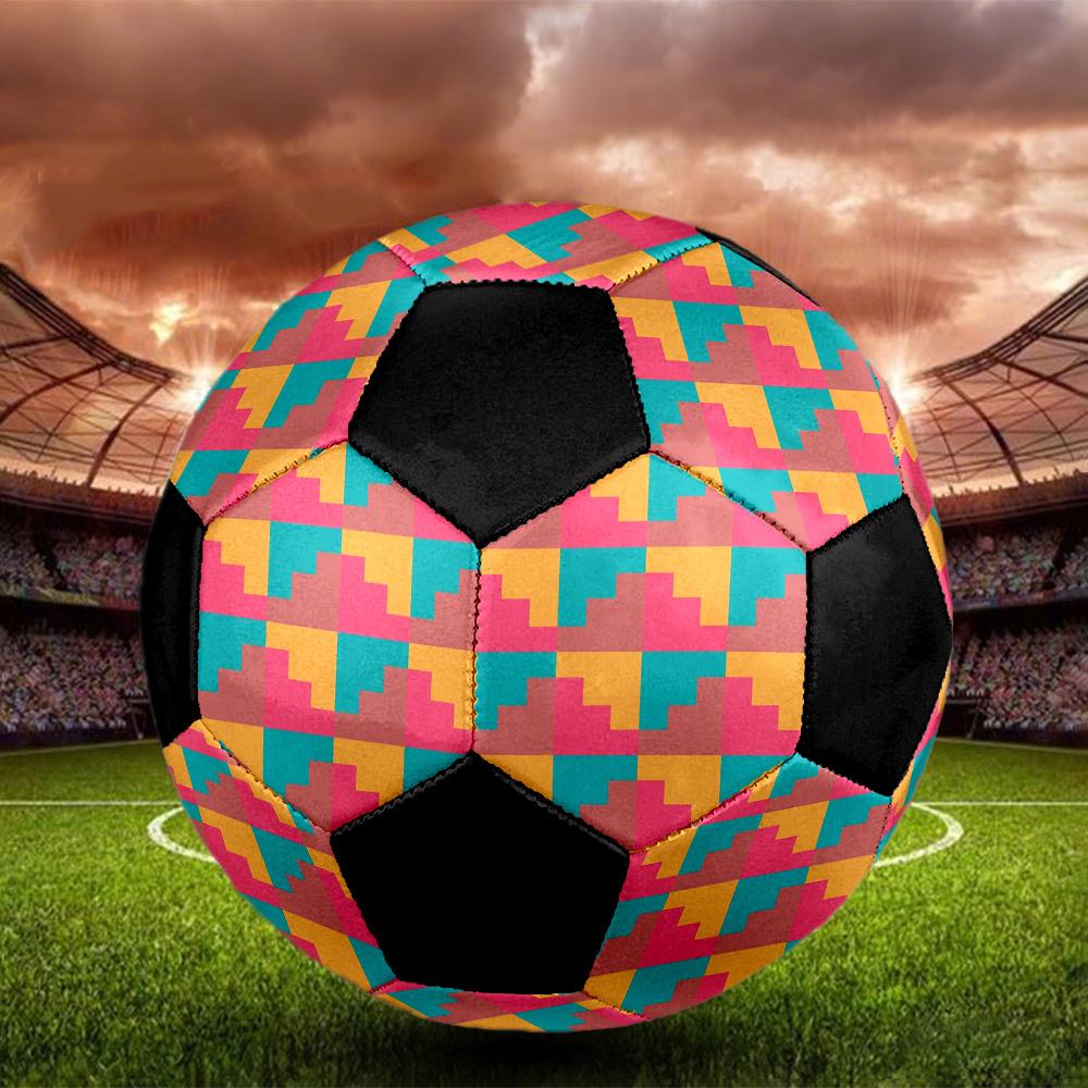 1pc Abstract Geometric Outdoor Sports Football, Size 5, Comfortable And Durable Feel,Gift yy14