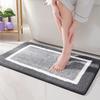 Coral Fleece Emboss Bathroom Cashmere Thickening Mat Bath Non-slip Carpets In Wash Basin Bathtub Side Floor Rug Shower Room Doormat Memory Foam 3D Pad