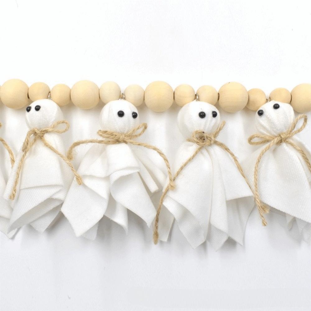 Забавная 84-дюймовая жуткая гирлянда-пентант на Хэллоуин, многоразовая, для самостоятельного изготовления, подвесная гирлянда-призрак, длинная подвесная декорация на Хэллоуин, для помещений