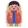 Развивающая доска 'Учимся одеваться' Деревянная Доска для раннего обучения Основные навыки жизни Практическая доска Многофункциональное одевание