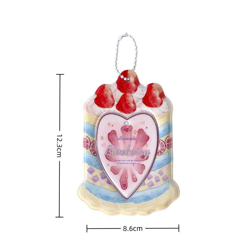 Kawaii Kpop Photocard Holder for 53x85mm PVC Card Protector with Pendant Keychain for Students Girls School Accessories Gift