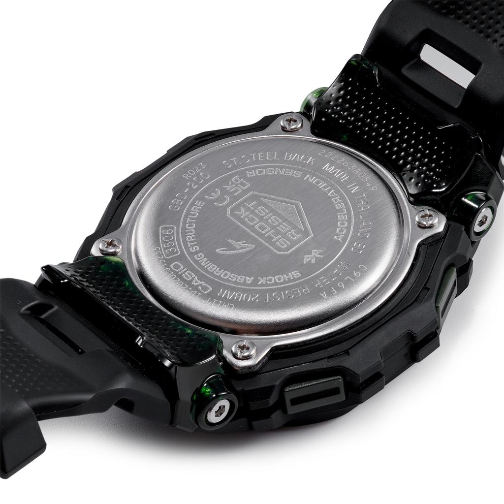 Casio G-Squad Series G-Shock Utility Color Smart Training Tracker Bluetooth Light Sports LED Quartz Movement Resin Strap Men Watches GBD-200UU-1PR
