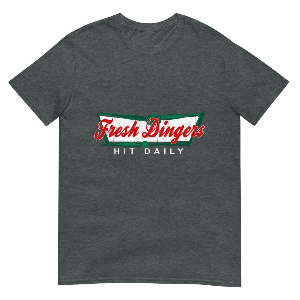 Dont Bunt Hit Fresh Dingers Funny Baseball Softball Game Tshirt