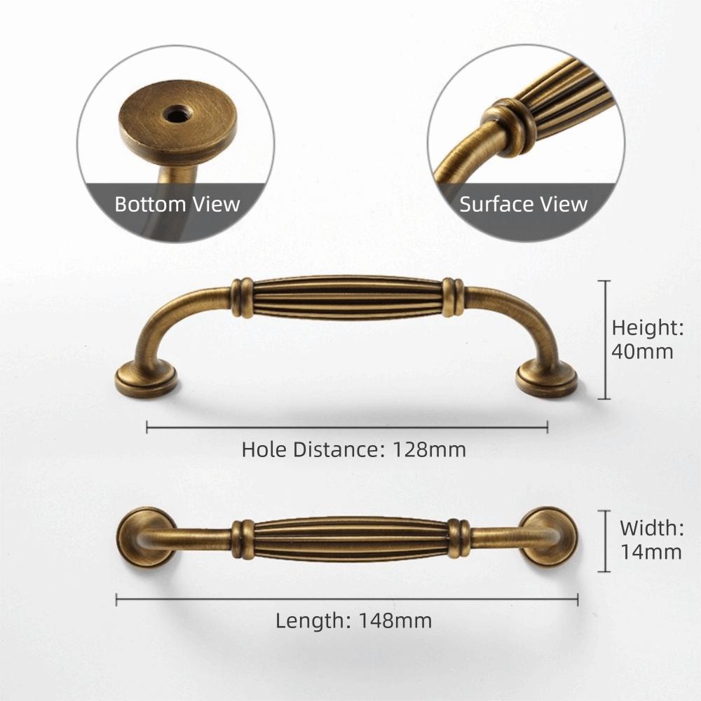 Nordic Style Cabinet Handles Retro Style Long Handles Vintage Bronze Handles Kitchen Cabinet