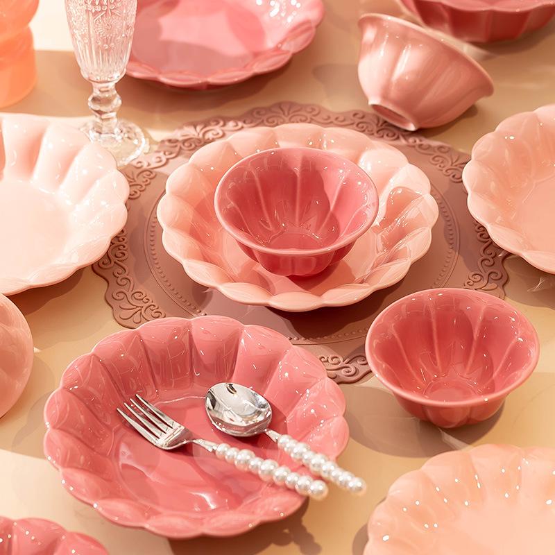 Роскошный набор посуды 2024: Элегантный набор из миски и тарелки - Идеальный подарок на новоселье