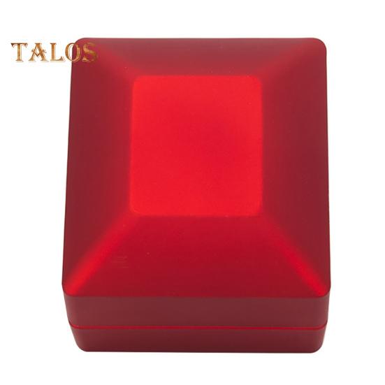 Светящаяся шкатулка для колец со светодиодной подсветкой Компактная портативная мягкая подкладка для помолвочных колец Подарочная коробка для ювелирных изделий