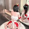 Ahao's Sexy Christmas Role-Playing Nightgown Set for Women: Quick-Release Passionate Temptation