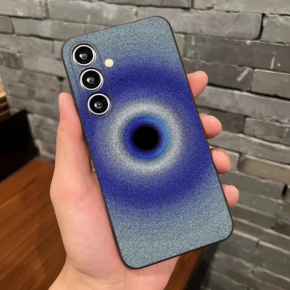 Милый Синий Сглаз Чехол для Телефона Для Samsung A25 A13 A33 5G A54 A36 A35 A56 A52 A14 Ударопрочный Мягкий Чехол