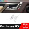 Аксессуары для Lexus RX 2016 2017 2018, матовые внутренние молдинги, чехлы на дверные ручки автомобиля, крышка чаши для внутренней дверной ручки