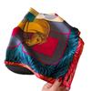 Summer Printed Silk Scarf Simulation Silk 70Cm Square Scarf Fashionable Simple Trend Versatile Scarf Professional Women'S Scarf