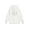 Li Ning Sport Hayot Tarzi Seriyasi Mexanik Gul Bosmali Keng Kengaytirilgan Pullover Xudi Ayollar xudilari Oqish-Oq AWDT906-3