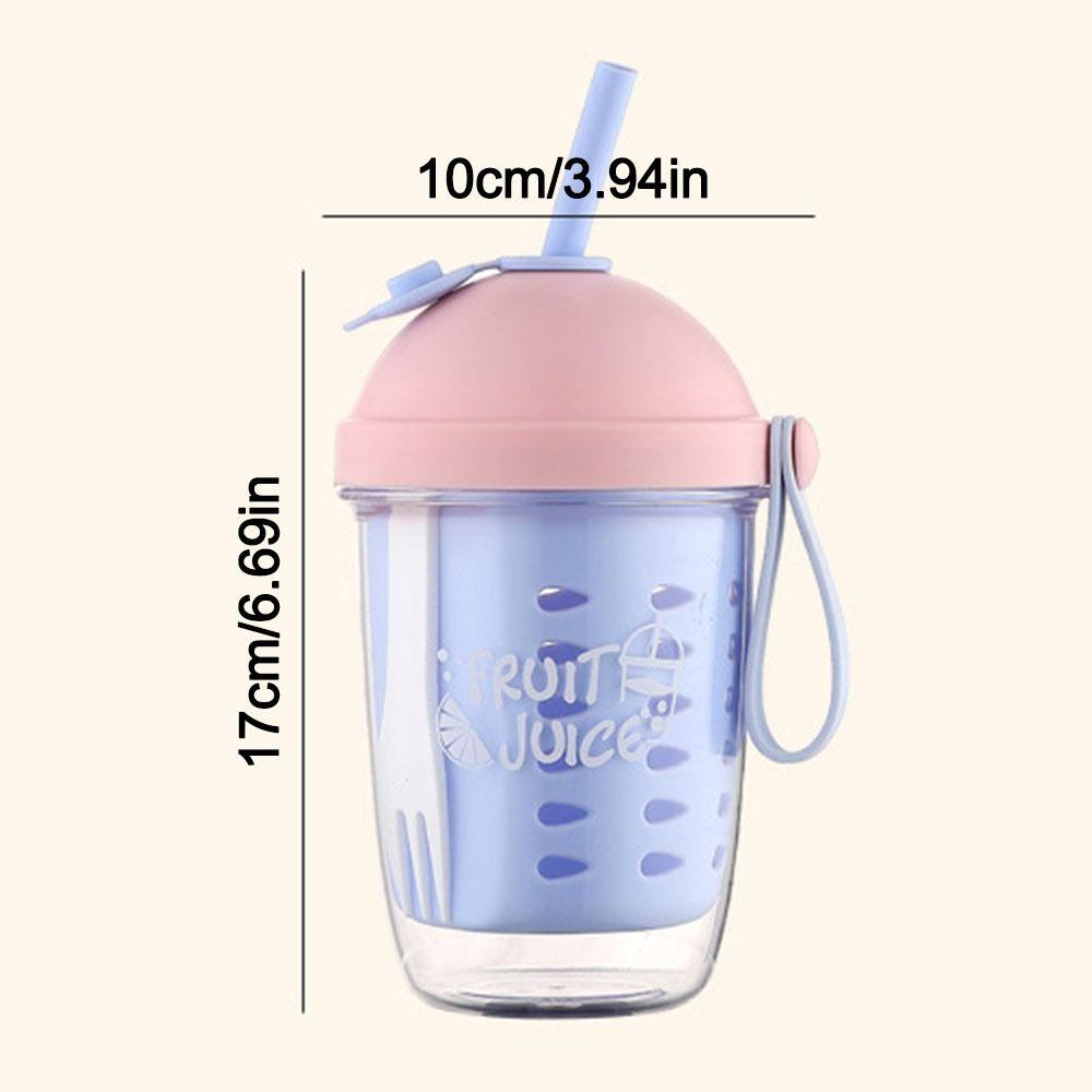 Double Wall Fruit Cup Leak Proof Breakfast Cup Multifunctional Salad Cup