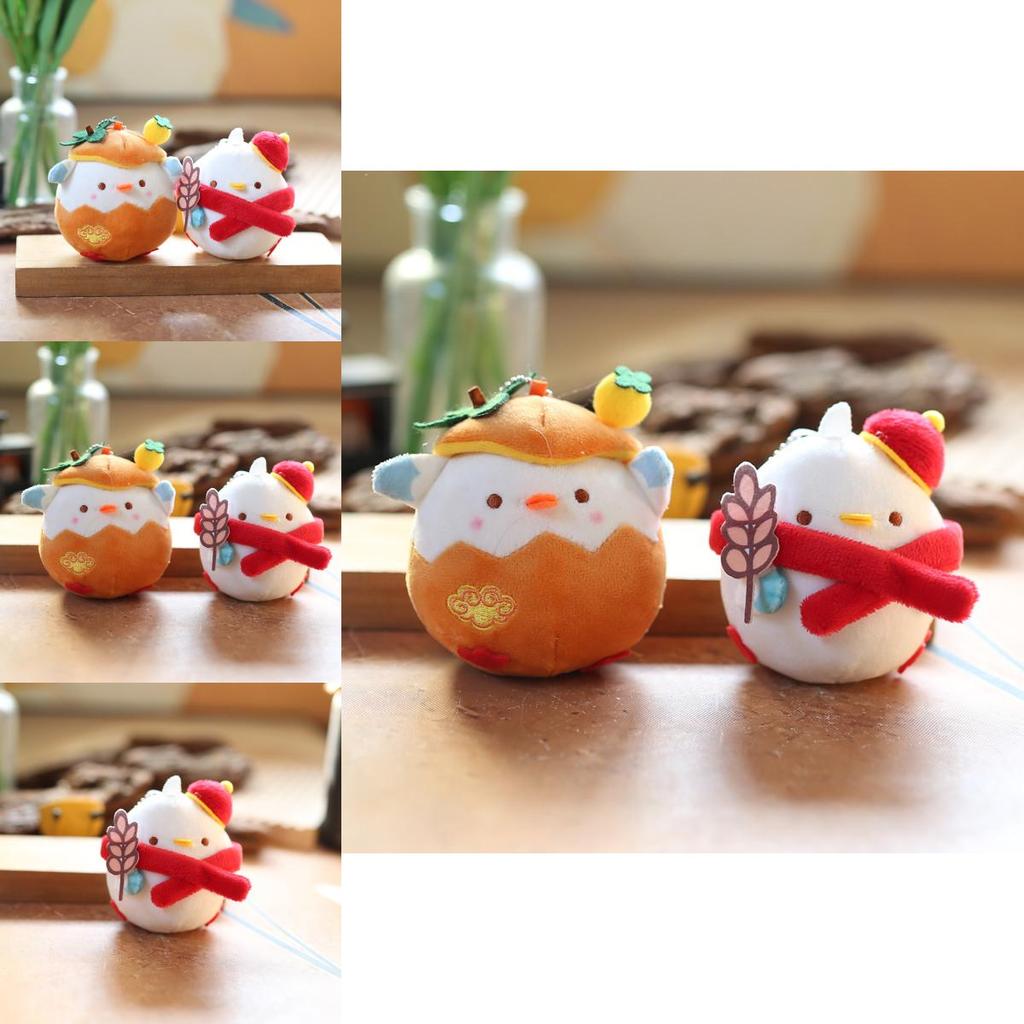 Adorable Yellow Chick Plush Toy Soft Keychain Stuffed Animal Figure Cute Bag Charm