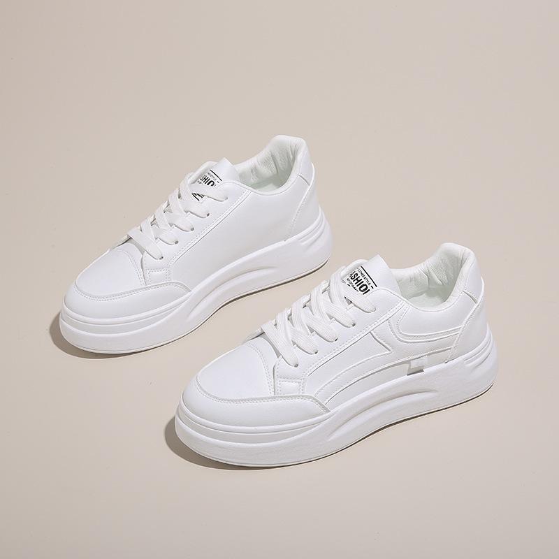 Little White Shoes Women's 2025 Autumn New Shoes Women's Platform Ins Korean Version Versatile Student Sports and Leisure Shoes Board Shoes