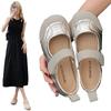 Модные женские туфли на плоской подошве Mary Jane Canvas Sandals Весна-лето Прогулочная обувь Дизайнерские повседневные туфли на плоской подошве Silver Beige Board Shoes Zapatos Mujer