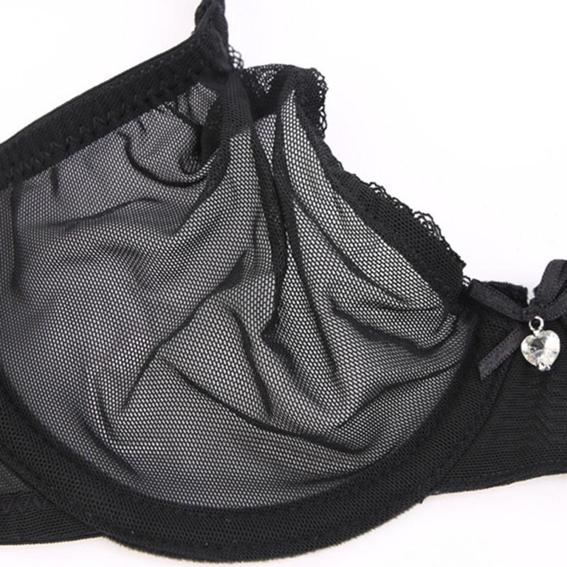 Varsbaby Прозрачный Ультратонкий Сетчатый Бюстгальтер Пуш-Ап - Сексуальное, Дышащее Женское Белье