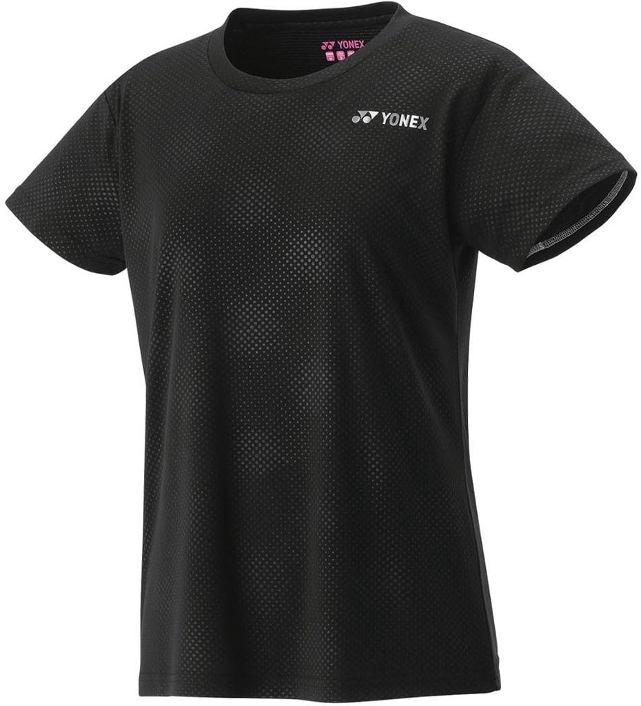 Женская футболка Yonex с коротким рукавом Dry черная, (007)