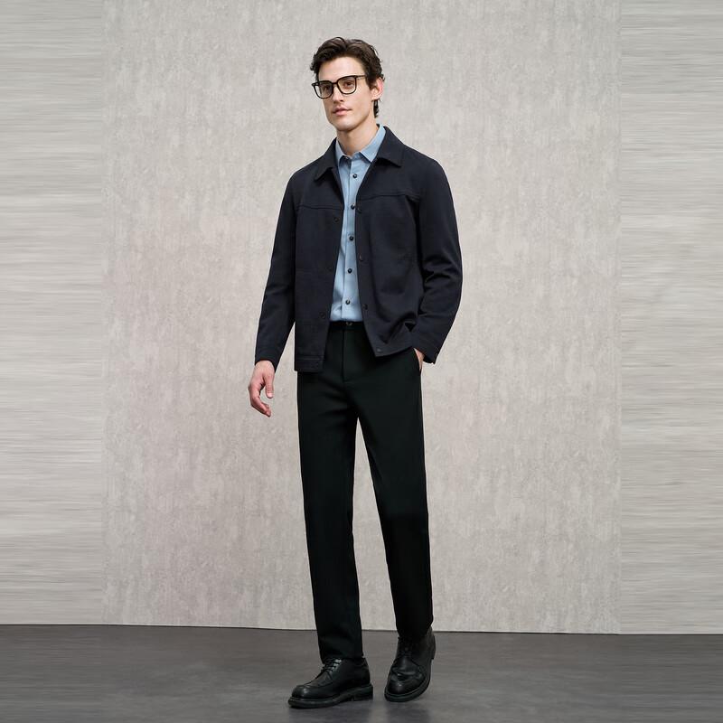 EMZ Erdos Men's Wool Blend Business Casual Jacket