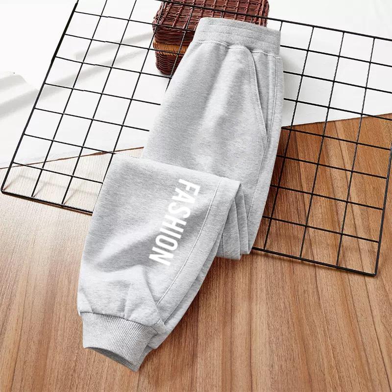 Children Fashion Trousers Autumn Cotton Long Pants Boys Girl Brand Clothing School Outdoor Sweatpants