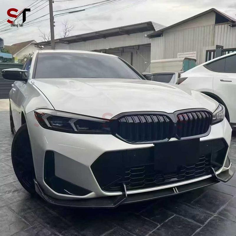 Передний карбоновый сплиттер и диффузор бампера для BMW 3 серии G20/G28 - Стиль AD