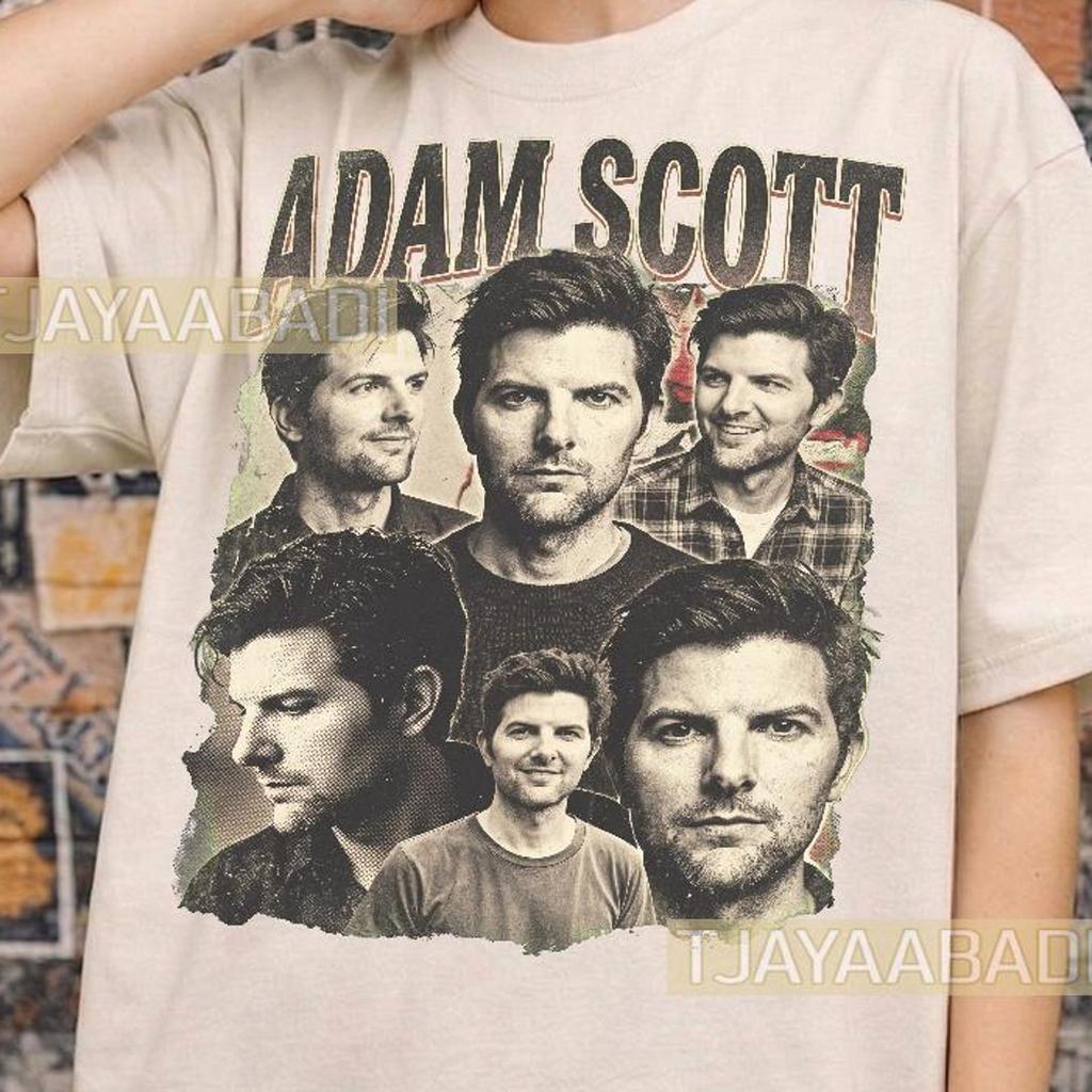 Adam Scott Vintage Bootleg T-Shirt: 90s Retro Streetwear, Unisex Fit