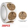 100-500pcs Merry Christmas Sticker , Round Adhesive Decoration Sticker for Cards Envelope Seal Xmas Gift Wraps Box Bags