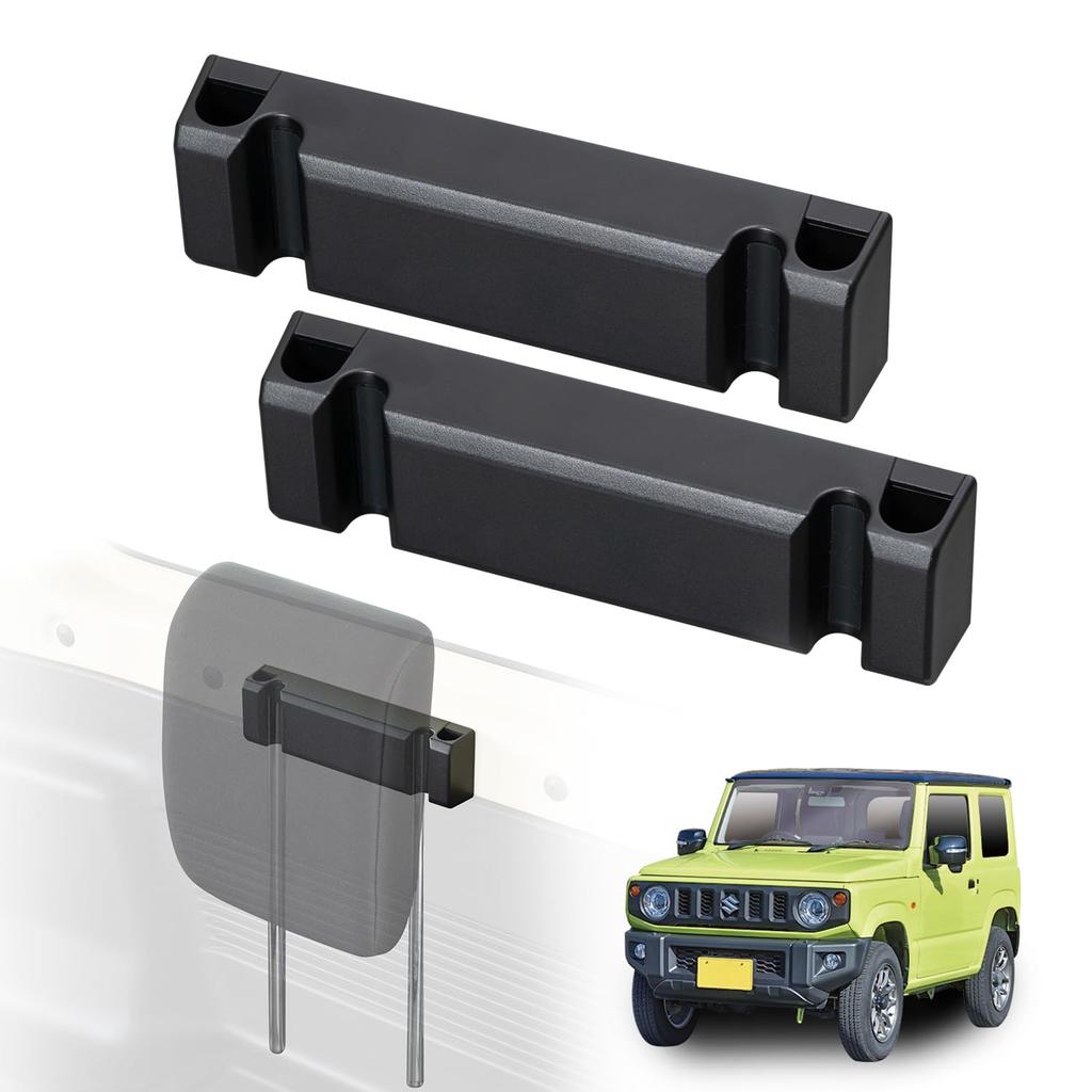 SEIWA Magnetic Headrest Holders for Suzuki Jimny Sierra Magnetic Magnetic Headrest Fits Rear and Passenger Seat No Tools Perfect for Car Outdoor and