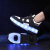Kids’ LED Light-Up Running Shoes with Inline Skates