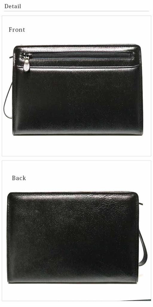 Bercute Черная мужская сумка-барсетка из натуральной кожи, Большая сумка, Сделано в Японии, Идеально для поездок на работу или учебу, Черный, 1130998-F-003