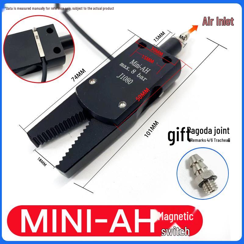 Mini Sprue Gripper for Injection Molding: J1060/J1080 Pneumatic with Detection (A/B/C/E).